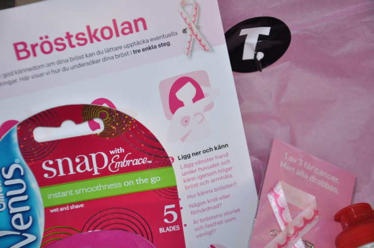 Testagram färgas rosa bröstcancer